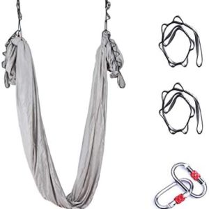 Gaorui Fashion Silk Aerial Yoga Hammock - Improved Yoga Inversions Ultra Strong Antigravity Yoga Swing Set Kit for Balance Flexibility,Inversion Exercises
