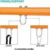 SUPER DEAL Heavy Duty Swing Frame Extra Large Full Steel All Weather A-Frame Swing Stand with Ground Stakes, 72" Height 87" Length Fits for Most Swings, Fun for Kids Outdoor Backyard, 440lbs - Image 5