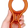 CyberDyer 35KN Figure 8 Descender, Rescue Figure 8 Rappelling Gear Belay Device Aviation Aluminum Rigging Plate for Climbing Belaying and Rappelling - Image 5