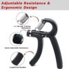 RtLvio Wrist Roller, Muscle Strength Forearm Workout Equipment with Hand Grip for Basketball Player, Wrist and Forearm Blaster for Training, Workout, Fitness - Image 3