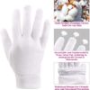 100% Cotton Gloves for Dry Hands Eczema, Selizo 10 Pairs White Cotton Gloves for Women Dry Hands Moisturizing Cosmetic Sensitive Irritated Skin Spa - Image 3