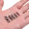 Ball Bearing Swivels Fishing, 25pcs Barrel Swivels Fishing Tackle Stainless Steel Welding Rings High Strength Saltwater Fishing Swivels Connectors - Image 7