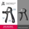 Bob and Brad Hand Grip Strengthener Kit with Counter (5 Pack), Forearm Workout Strength Trainer,Adjustable Resistance Exerciser,Finger Exerciser,Finger Stretcher,Grip Ring & Stress Relief Grip Ball - Image 2