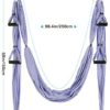 Gonex Aerial Yoga Swing Set, Yoga Hammock Sling Kit Fitness Inversion Swing Ceiling Hanging with Extension Straps and Instruction for Beginners Adults and Kids - Image 4