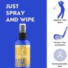 Simply Kleen USA Golf Club Cleaner for Drivers, Irons, Putters, Balls, and Grips, All-Purpose Surface Cleaning Spray, Removes Dirt, Grass, and Sand - Image 2