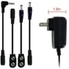 MIMIDI Guitar Pedal Power Supply, 9V Pedal Power Supply Adapter DC 1A (1000mA) with 5 Way Daisy Chain Cord for Guitar Pedals (5 Way) - Image 5