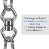 Besthouse Swing Swivel with 2 Carabiners, 770LB Capacity, Safest Rotational Device Hanging Accessory with 2 Bearing for Aerial Silks Dance, Web Tree Swing, Children's Swing, Yoga Swing Sets - Image 4