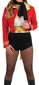 fun shack Female Ringmaster Costume Women Red Ringleader Jacket Circus Lion Trainer Halloween Costumes for Women S M L XL XXL