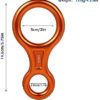 CyberDyer 35KN Figure 8 Descender, Rescue Figure 8 Rappelling Gear Belay Device Aviation Aluminum Rigging Plate for Climbing Belaying and Rappelling - Image 7