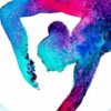 Suspended geometry"lyra/hoop yoga/silks" art print. - Image 2