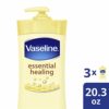 Vaseline hand and body lotion Intensive Care Moisturizer for Dry Skin Essential Healing Clinically Proven to Moisturize Deeply With One Application, 20.3 Ounce (Pack of 3) - Image 2