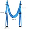 Sotech Aerial Yoga Swing Set, Yoga Hammock, Anti-Gravity Sling Kit, Inversion Swing Exercises with 2 Extension Daisy Straps and 4 Carabiners - for Beginners and Kids - Image 6