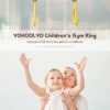 YOHOOLYO Children Trapeze Swing Bar with Rings Wooden Playset with Plastic Rings Gym Rings for Kids (Yellow) - Image 8