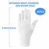 24 pcs (12 Pairs) White Cotton Gloves for Dry Hands, SPA Gloves Inspection Gloves Coin/Jewelry. - Image 2