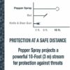 SABRE Smart Pepper Spray, Free Text Alerts and Continuous Location Tracking in Emergencies, Optional Professional Monitoring, 25 Bursts, Refill Canister Available, Rechargeable, Finger Grip, Key Ring - Image 6