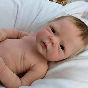 ZTDOLL Reborn Baby Dolls, Reborn Dolls Girl 18 Inch, Handmade Realistic Girl Baby Doll Newborn Lifelike Dolls in Soft Vinyl and Weightd Body for Daughter, Mother, Birthday Gifts,, Weddings, Parties