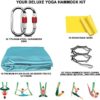 Aerial Yoga Hammock Kit -5.5 Yards Premium Aerial Silks Fabric with Hardware, Straps, Guide, Antigravity Yoga Inversion Exercises Flying Swing, Aerial Silk at Home for All Levels Starter - Image 4