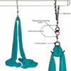 EUPEFIST 11 Yards Aerial Silks Equipment, Durable and Low-Stretch Fabric Aerial Dance Flying Swing All Hardware Included for Acrobatic Dance Air Yoga,A - Image 4