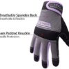 UltraLight Safety Work Gloves, Women Utility Work Gloves, MultiFunctional Mechanic Gardening Construction DIY Work Gloves with Touchscreen (Medium, Purple) - Image 2