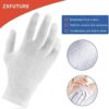 ZFYOUNG 28 Pcs（14pairs） White Cotton Gloves for Dry Hands Moisturizing Gloves Overnight Eczema Gloves Kids Sleep Gloves for Women Cosmetic Jewelry Silver Moisturizing Coin Inspection Gloves - Image 3