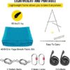 Happybuy Yoga Sling Inversion, 9.6 FT Height Inversion Yoga Swing Stand, Max Capacity 551 LBS Aerial Yoga Frame with 39.4 FT Yoga Swing Inversion Sling Body Bundle Safety Belts - Image 6