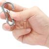 sprookber Stainless Steel Spring Snap Hook Carabiner - 304 Stainless Steel Clips, Set of 6 - Image 4