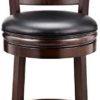 Ball & Cast Swivel Counter Height Barstool 24 Inch Seat Height Cappuccino Set of 2 - Image 2