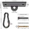 Dolibest Heavy Bag Hangers Brackets, Punching Bag Hangers, Heavy Bag Ceiling Mount with Carabiner for Body Weight Strength Training Systems, Aerial Yoga Swing & Hammock, Resistance Band - Image 4