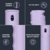 SABRE Pepper Spray with Flip Top, Maximum Police Strength OC Spray, Key Ring for Easy Carry and Fast Access, Finger Grip for More Accurate and Faster Aim, 25 Bursts, Secure and Easy to Use Safety - Image 2