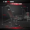 FLYBIRD Adjustable Bench,Utility Weight Bench for Full Body Workout- Multi-Purpose Foldable incline/decline Bench (Black) - Image 5