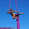 Aerial Silks Yoga Hammock Kit (11 Yards) Durable Silk Aerial Dance Flying Swing, Yoga Starter Kit for Home, Antigravity Inversion with Certified Hardware & Guide, for Adults/Kids All Levels - Image 4