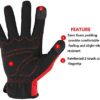High Performance Work Gloves For Men(3 Pairs Pack), High Dexterity Touch Screen For Multipurpose,Excellent Grip (Large) - Image 3