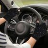 2 Pairs Sunblock Fingerless Gloves Touchscreen UV Protection Gloves Anti-Skid Driving Gloves Summer Outdoor Gloves for Women and Girls (Beige, Black) - Image 6