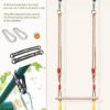 YOHOOLYO Children Trapeze Swing Bar with Rings Wooden Playset with Plastic Rings Gym Rings for Kids (Yellow) - Image 6