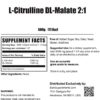 BulkSupplements.com L-Citrulline DL-Malate 2:1 - Citrulline Powder - Citrulline Malate 2 1 - Unflavored Pre Workout - Circulation Supplements - L Citrulline Malate Powder (500 Grams - 1.1 lbs) - Image 2