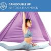 aum active Aerial Silks Starter Kit - Durable 9 Yards of Aerial Yoga Hammock with Hardware & Guide - Aerial Swing for Acrobatic Flying Yoga & All Levels (Aerial Rigging Point Up to 13ft) - Image 6