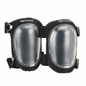 AmazonCommercial Easy swivel Knee Pads, 9 in, Clear, 1 pair