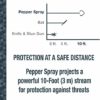 SABRE Pepper Spray with Flip Top, Maximum Police Strength OC Spray, Key Ring for Easy Carry and Fast Access, Finger Grip for More Accurate and Faster Aim, 25 Bursts, Secure and Easy to Use Safety - Image 6