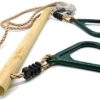 HUAWELL Wooden Trapeze with Plastic Gym Rings - Outdoor N Indoor Playground 2 in 1 Swing Set Accessories for Kids (Green). - Image 3
