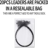 20Pcs Fishing Leaders with Swivels - Steel Leader Fishing line, Wire Leaders for Fishing Saltwater & Freshwater, Fishing Tackle Accessories - Image 5