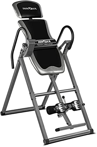 Innova Inversion Table with Adjustable Headrest, Reversible Ankle Holders, and 300 lb Weight Capacity