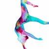 Carried away- Hoop yoga/Lyra - Fine Art watercolor print - Lyra gift - Lyra ballon - Aerialist gift - Aerialist art - Aerial balloon - Image 2