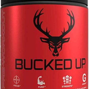 Bucked Up Pre Workout - Best Tasting - 6 Grams Citrulline, 2 Grams Beta Alanine Non Proprietary Blend, Powder (Strawberry Kiwi)