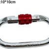 2PCS Carabiner Clips, 25KN/5600lb Quicklock Carabiners Aerial Yoga Hammock Hanging Hook Accessories Lock Alloy Steel Heavy Duty Keychain Carabiner - Image 4