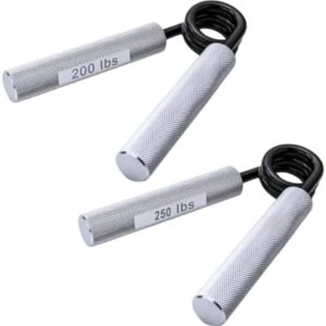 Hand Grip Strengthener - 2 PCS Aluminium Alloy Hand Exerciser, Heavy Duty Grip Strength Trainer Set for Hand Wrist Forearm