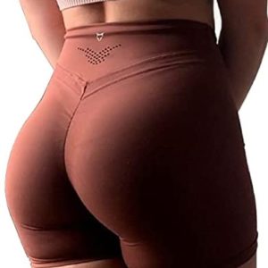 TomTiger Yoga Shorts for Women Tummy Control High Waist Biker Shorts Exercise Workout Butt Lifting Tights Women's Short Pants
