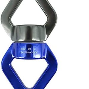 Rope Swivel, 30KN Rotational Device Rope Swivel for Aerial Silks Dance Swing Hammock Climbing Blue Grey A