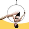 Gdrasuya10 85cm Lyra Hoop Aerial Gymnastic Equipment Single Point Yoga Ring Lifting Ring Dancing Circus Training Steel Pipe for Gym 33.5" USA - Image 7