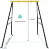 SURPCOS Swing Frame, Swing Stand Iron Pipe Casing Reinforcement, A-Frame Swing Stand with Ground Nail, Heavy Duty Metal Swing Frame, Fits for Most Swings & Saucer Swing,72" Height 36" Length - Image 8