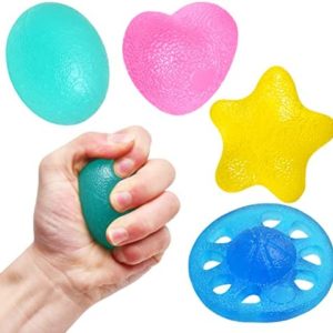 Hand Grip Strength Trainer,Finger Exerciser - Stress Relief Balls for Adults and Kids,Squeeze Balls - Finger Wrist Muscles Arthritis Training Grip Exerciser Strengthening